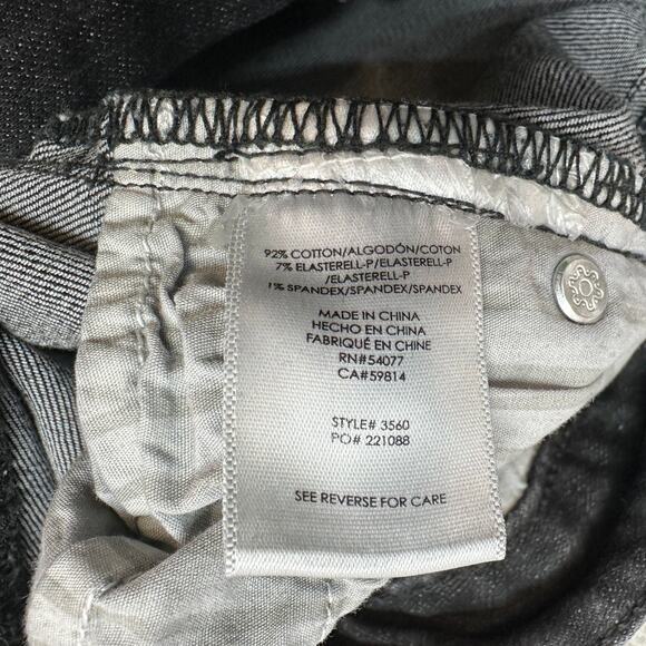 Cabi Smolder High Straight Jeans WMN 2 Black #3560 Cotton Blend Ankle Minimalist - Picture 5 of 9